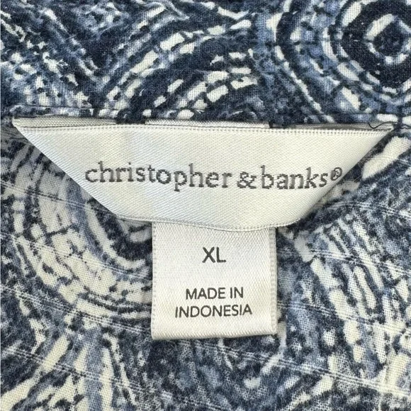 Christopher & Banks Roll Sleeve Top - Picture 4 of 16